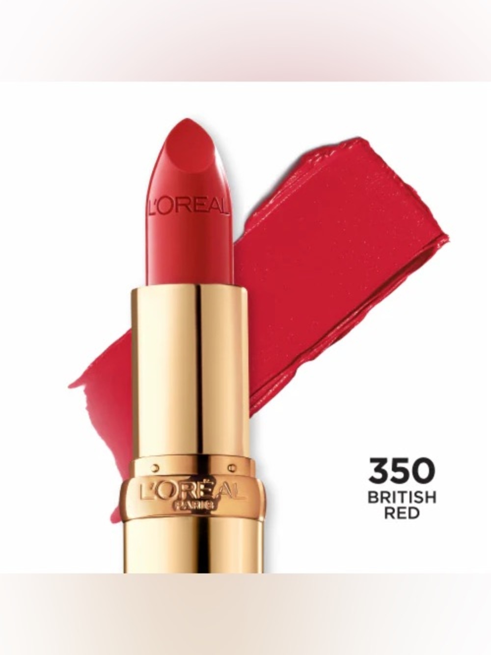 New L’Oreal Colour Riche Lipstick #350 British Red
